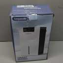 Dehumidifier, 98OZ Dehumidifiers for Home(1000sq.ft), Humidity Display Dehumidifier for Basement Bathroom Bedroom, Auto Shut Off, Washable Filter, Drain Hose, Timer, 7 Ambient Lights, White