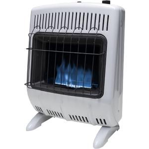 Mr. Heater MHVFBF20NGT 20,000 BTU Vent Free Blue Flame Natural Gas Heater & Supplemental Heat in Cold Rooms, Additions, Sun Rooms & Cabins - White