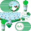 81 Pcs Golf Party Tableware Set Unisex Birthday Decorations for Men and Women Sport Theme Disposable Plates Decorations Supplies