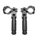 YWLUWEI M8 Motorcycle Foot Rests Motorbike Foldable Foot Pegs Front Footpeg Rear Footpeg Electric Car Anti-Skid Rearsets Folded Footrest Bicycle 90 Degree Fixed Folding Passenger Pedal Supports(Black)