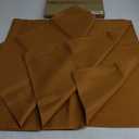 Sancua Thanksgiving Square Tablecloths 54x54 Inch Bronze, 2 Pack - Fabric Fall Table Cloth for Square or Round Tables, Washable Polyester Table Cover for Dinner, Holiday Party, Display Tables