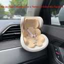 Christmas Elf Doll Accessories - Car Seat for 7-15 Inch Dolls, Air Vent Mount with Display Stand, Elf Props & Ideas for Christmas (Magnetic Chair With Base Youthful Powder Blue)