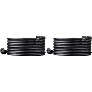 Amazon Basics Indoor Extension Cord, 3 Prong Outlet Extender Power Cord, 13 Amps, 125V, 25 Foot, Black, 2-Pack