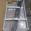 Frameless Pivot Shower Door 36"-38" W x 72" H, Swing Shower Glass Doors with Nano Explosion-Proof Film Tempered Glass 1/4"(6mm) Reversible Installtion, Matte Black Finish