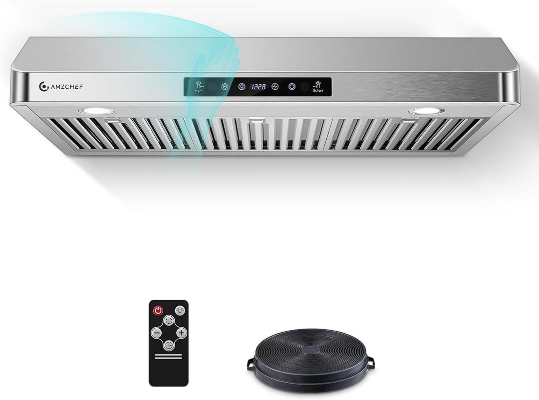 36" Under Cabinet Range Hood, 750 CFM Gesture & Touch Control Vent