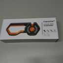 6-Stage Knife Sharpener - Premium Kitchen Knife Sharpeners - Adjustable Handheld Manual Knife Sharpeners for Kitchen Knives, Scissor and Chef Knife.Easy for beginners to use (ORANGE)