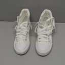 POVOGER High Top Sneakers for Women White Womens High Tops Canvas Shoes Black Fashion Sneakers Casual Lace up Tennis Shoes, Size 7