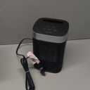 Small Portable Space Heater for Indoor Use  VOCRS 1500W PTC Electric Heater with Thermostat, Remote Control, 12H Timer, Eco and Fan Mode, Rapid and Safe Heating for Bedroom, Office