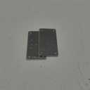 Fanmao 2 Pcs 2-1/2" x 3-1/2" Post Anchor Base Plates for 4x4 Wood Joint, Lumber Connector, 1/8" Thick