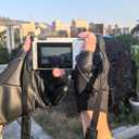 Leather Fishing Gloves for Men and Women 2 Cut Fingers Flexible Great for Photography Fly Fishing Ice Fishing Running Touchscreen Texting Cycling Walking (Large)