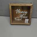 Juvale Honeymoon Fund Box Wedding Decorations for Reception - 7 x 7 Inch Wooden Rustic Wedding Card Box