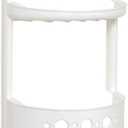 Zenith Products Frosted Plastic Over The Shower Caddy