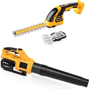 Cordless Leaf Blower and Hedge Trimmer Combo, Compatible with DEWALT 20V MAX Battery (Battery not Included)