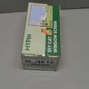 Adjustable DIY Cat Window Screen Fits Any Size Smaller Than 51"x 59", Self-Adhesive Reinforced Mesh Window Screen, with Ruler/Knife/Stapler Accessories (Black)