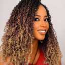 Aksice Yanky Twist Crochet Hair for Women 12 Inch 8 Packs Pre-looped Mini Twist Hair Bohemian Passion Twist Crochet Hair Boho Crochet Braids Synthetic (1B/30/27)