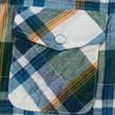 TUNEVUSE Boys Western Shirts Pearl Snap Short Sleeve Casual Plaid Button Down Kids Shirt 100% Cotton (Blue) 11-12Y  