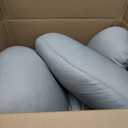 Momcozy Cooling Pregnancy Pillow,Original F Shaped Maternity Pillow for Pregnant Women with Adjustable Wedge Pillow, Full Body Support Pregnancy Pillows for Side Sleeping with Velvet Cover, Light Grey