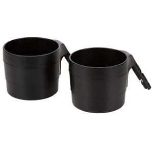 Diono XL Car Seat Cup Holders for Radian and Everett Car Seats, Pack of 2 Cup Holders, Black (One Size)