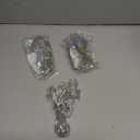 Clear Extension Cord 10 Ft 2 Pack, UL-Certified Clear Extension Cord Indoor Thin, Male to Female Thin Extension Cord for Christmas Decor, 2 Prong Invisible Extension Cord 2 x 18 AWG 250V 6A