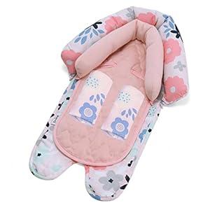 Travel Bug Baby & Toddler 2-in-1 Head Support Duo Head Support + Strap Covers for Car Seats, Strollers & Bouncers (Pink Floral) Travel Bug Baby & Toddler 2-in-1 Head Support Duo Head Support + Strap Covers for Car Seats, Strollers & Bouncers (Pink Floral)