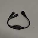 Y-Splitter for Govee Smart Outdoor String Lights 2, (1 Male to 2 Female) Y-Shaped Extension Cable Compatible with Govee ‎H7039 H7037 H7038, 3-Pin Replacement Cord for Patio, Backyard, Balcony