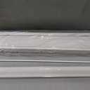 Cordless Faux Wood Blinds 34" W x 72" H, 2 Inch Slat Horizontal Windows Blinds with Crown Valance, Room Darkening Blinds, White Blinds for Home Interiors.