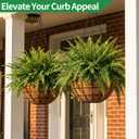 16 Inch Hanging Planters for Outdoor Plants, 2 Pack Large Hanging Baskets