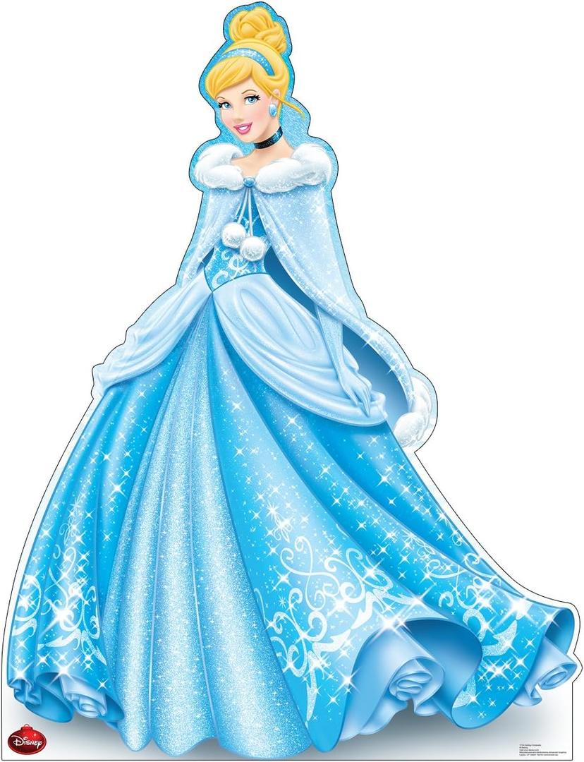 Cardboard People Holiday Cinderella Life Size Cardboard Cutout Standup - Disney Holiday Collection, One Size