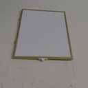 MaxGear Dry Erase Board for Wall, Gold Aluminum Frame, 16" x 12" Small Hanging White Board with a Black Marker, Portable Small Double Sided Whiteboard for Planning, Drawing, Memo, to Do List