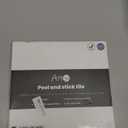 Art3d 10-Sheet Heavy-Duty Peel and Stick Backsplash, Waterproof Wall Tiles Stick on Kitchen Backsplash Living Space, White with Gray Grout (12 x 12 Inch)