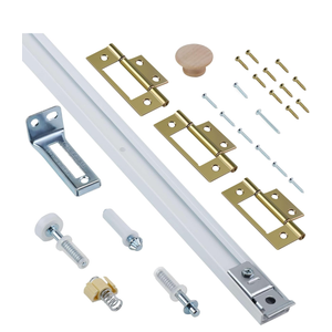 Bifold Door Hardware Kit, 30-Inch Bi-fold Closet Door Track Kit Bifold Closet Door Hardware Kit Folding Door Hardware Repair Replacement Tool Kit