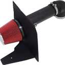 Cold Air Intake System Kit fit for 2012-2015 Chevy Camaro 3.6L V6 (Black Tube & Red Filter)