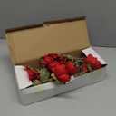 28.3" Red Artificial Flowers Poppy Flowers 3Pcs Silk Fake Poppy Flowers Real Touch Faux Poppies Spring Flower Long Stem Arrangement with 4 Heads for Party Centerpiece Bouquet Table Home Decoration