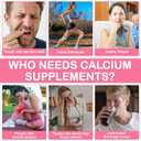 Calcium 1200mg with Vitamin D3 & K2 Softgels, High Absorption Calcium Supplement for Bone & Teeth Support, Daily Calcium for Women Men & Seniors, Easy to Swallow, 120 Softgels, Exp: 03/29/2029