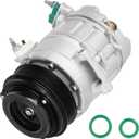 A/C Air Conditioner Compressor With Clutch Fit for Ford Explorer 3.5L (Manual Control Valve Compressor) 2011-2019 [NOT FIT for Explorer 2013-2019 turbocharged] for Police Interceptor Utility 13-15