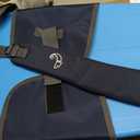 Portable Ground Chair for Beach, Camping, Park & Stadium 5-Position Recline, Wearable with 8L Storage Backpack Style (Blue)