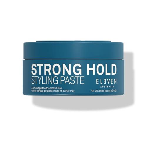 ELEVEN AUSTRALIA Strong Hold Hair Styling Paste for Men & Women - Matte Finish Texture Paste for Short to Medium Hair, Firm All Day Hold, Sculpting Style Cream, Adds Shine, Cruelty Free Product - 3 oz