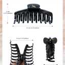 Mesovor 4 Pack Silicone Flexible Hair Claw Clips, 4.33" Large Claw Clip
