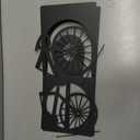 Metal Bicycle Bookend, Bike Bookends, Bicycle Bookends Pair in Metal, Bike Book Ends for Shelves, Heavy Book Supports, Book Organizer, Black Book Holders for Home Office