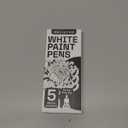 ARTISTRO 5 White Paint Pen for Rock Painting, Stone, Ceramic, Glass, Wood, Tire, Fabric, Metal, Canvas. Set of 5 Acrylic Paint White Marker Water-based Extra-fine Tip