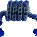 10FT RV Sewer Hose, Fits All Adapters with Swivel Fitting, TPE Heavy Duty Waste Hose for Crush & Abrasion Resistance, Must-Have for Travel Trailer & Camper