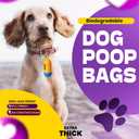 2 x Dog Poop Bags-150 Counts with Holder (10 Rolls), Biodegradable Poop Bags, Eco-friendly and Easy to Open, Thick Dog Waste Bags (Yellow)