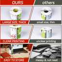 3 x 500 PCS Christmas Gift Tags, Self Adhesive Santa Claus Stickers, Festive Holiday Name Labels for Wrapping Paper Presents Decor, 8 Designs (Cartoon-1)