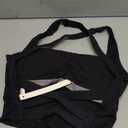romansong Strappy Yoga Sports Bras for Women Padded Criss-Cross Back Tank Tops (Medium, Black)