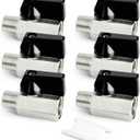 GASHER 6PCS 1/4 Inch Mini Brass Ball Valve Shut Off Switch, 1/4 Inch Male x Female NPT Thread Pipe Fitting