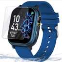 Kids Waterproof Smart Watch with 32 Games Dual Camera Music Player Pedometer Habit Tracking HD Screen Protectors Lanyard Flashlight Storybook, Smart Watch for Kid Birthday Gifts for 5-12 Year Olds Boy