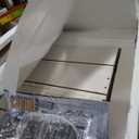 RoyalCraft Fluted Nightstand Set of 2 with Charging Station, White End Table with 2 Silent Slide Drawers & Storage Shelf, Modern Side Table, Wood Night Stand Cabinet for Bedroom