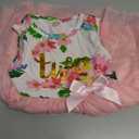 BIRTHDAY SHARK Baby Girl Two Year Old Birthday Outfits Toddler 2nd Birthday Dress Set (2T, Pink)