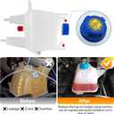 Upgrade 603-832 Coolant Reservoir Tank Compatible with 2014-2021 Ram ProMaster 1500 2500 3500 Engine Coolant Recovery Reservoir Replaces# 520148880AA 68097622AA