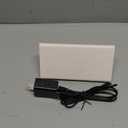 Digital Alarm Clock, with Wooden Electronic LED Time Display, 3 Alarm Settings, Humidity & Temperature Detect, Wood Made Electric Clocks for Bedroom, Bedside, Desk (White-Big Bold)